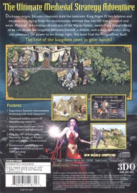 Heroes of Might and Magic - Quest for the DragonBone Staff box cover back